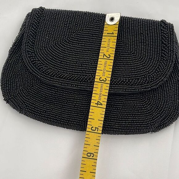 Vintage Richere’ by Walborg Black beaded clutch - Picture 4 of 9